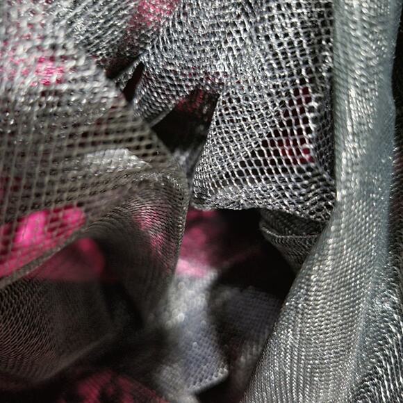 Vintage Scott McClintock Damask Skirt Purple Magenta Taffeta Crinoline Maxi 4 - Picture 15 of 16